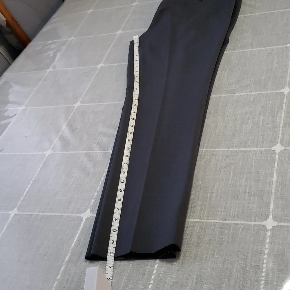 HUGO Boss Dieselstrasse 12 gray wool lined flat front Pants, Size 34R